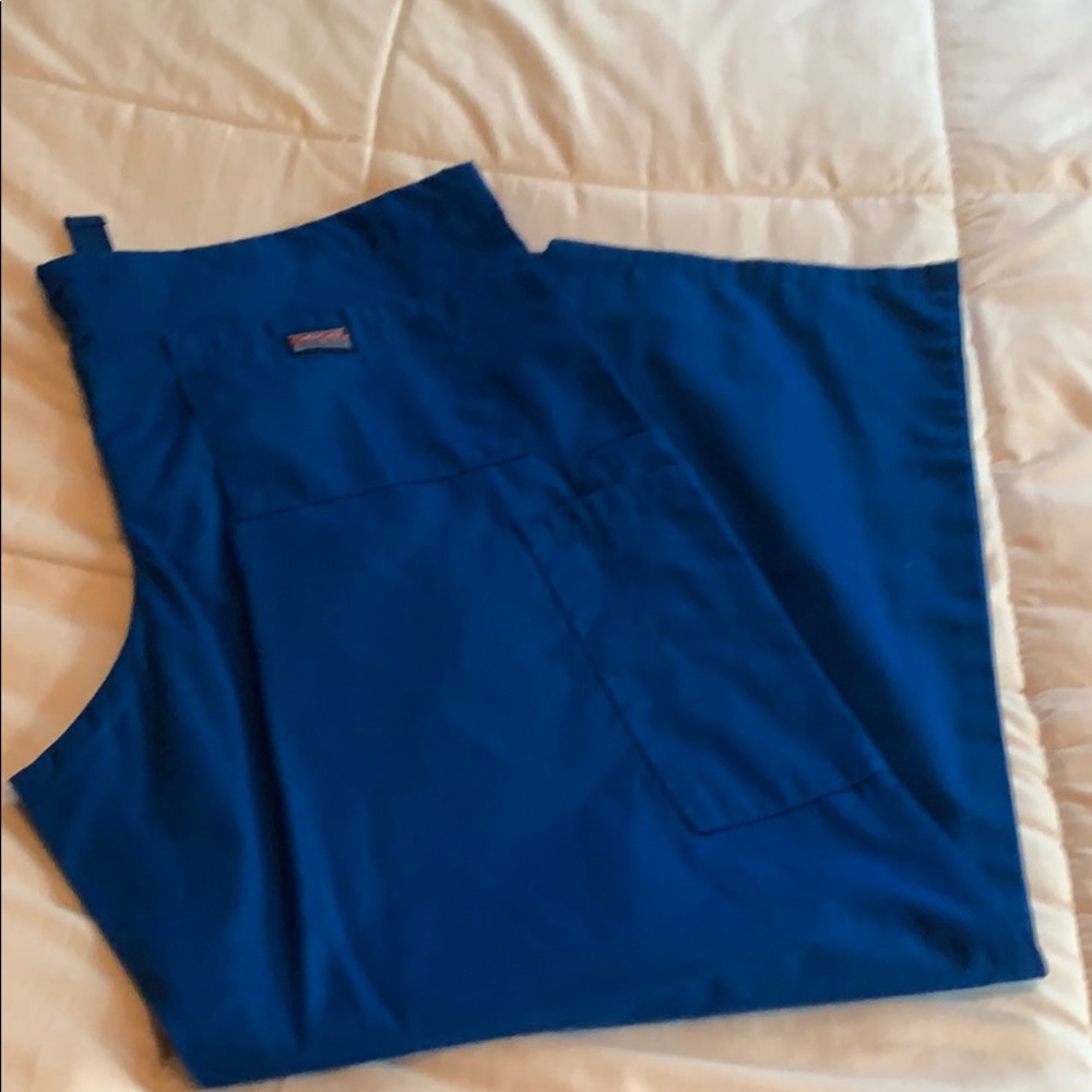 Size medium petite royal blue Cherokee scrub pants